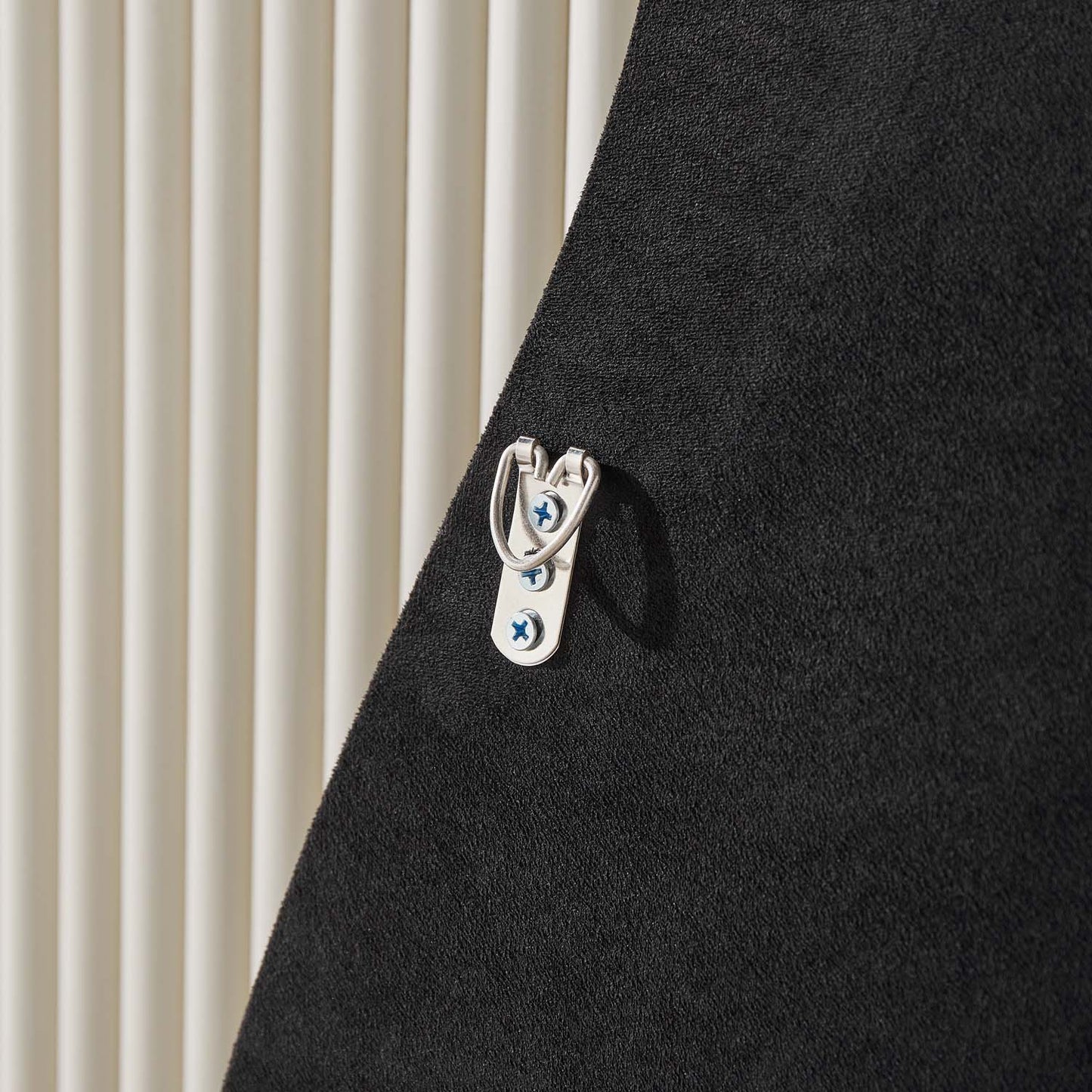 Full Length Irregular Mirror 63 in x 24 in with Flannelette Fabric Frame