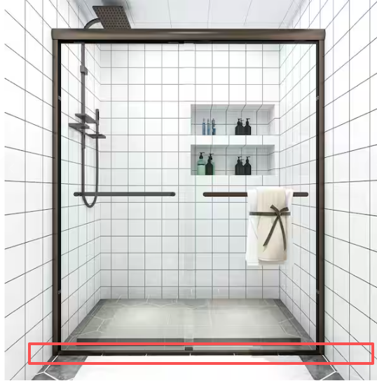 TK19118-6058ORB Shower Door Bottom Rail