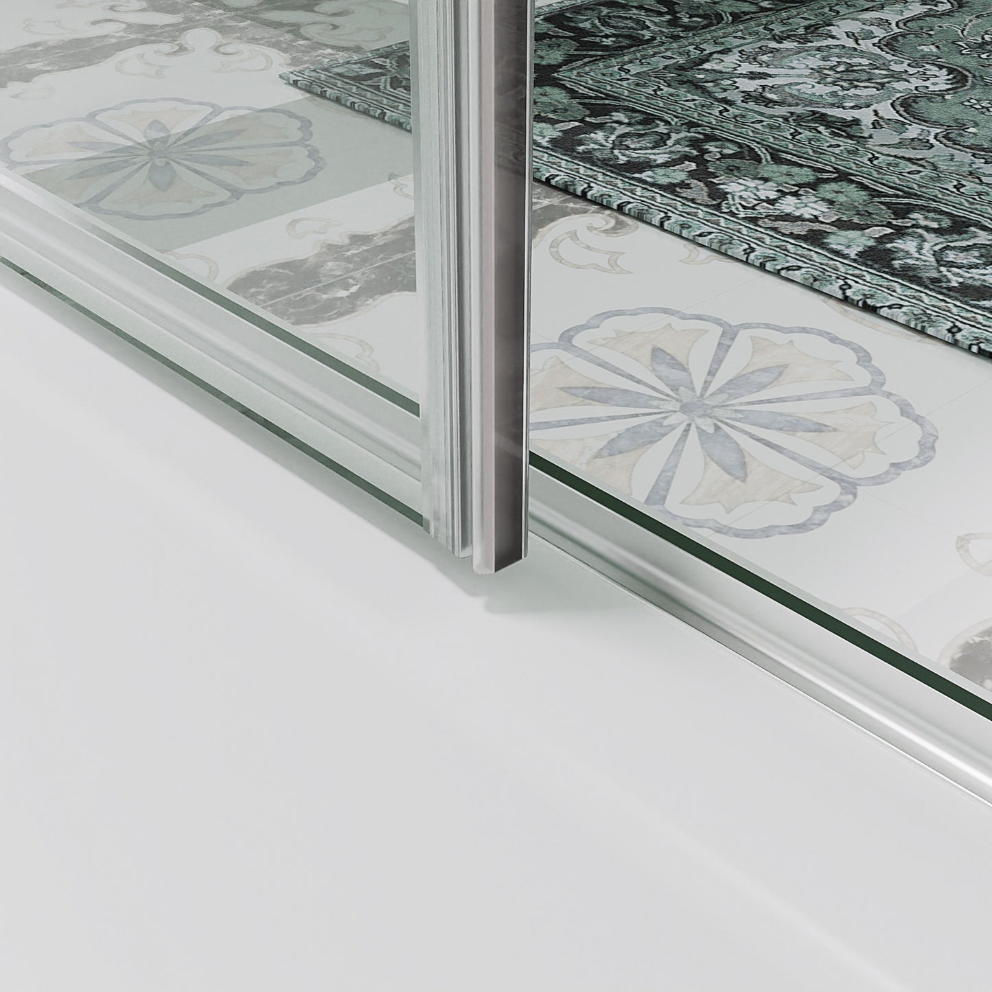50-60 in. W x 58 in. H Sliding Frameless Bathtub Shower Door with Clear Glass