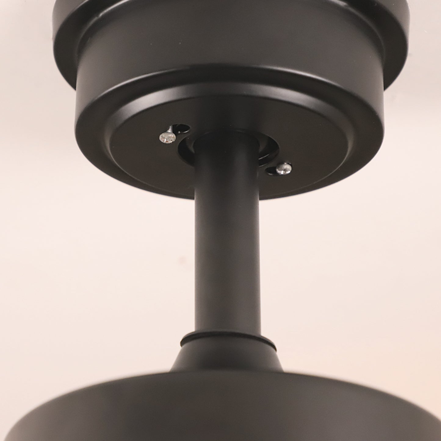 52" Indoor Solid Wood Matte Black Bright Gold Morden Ceiling Fan With Light And Remote Control