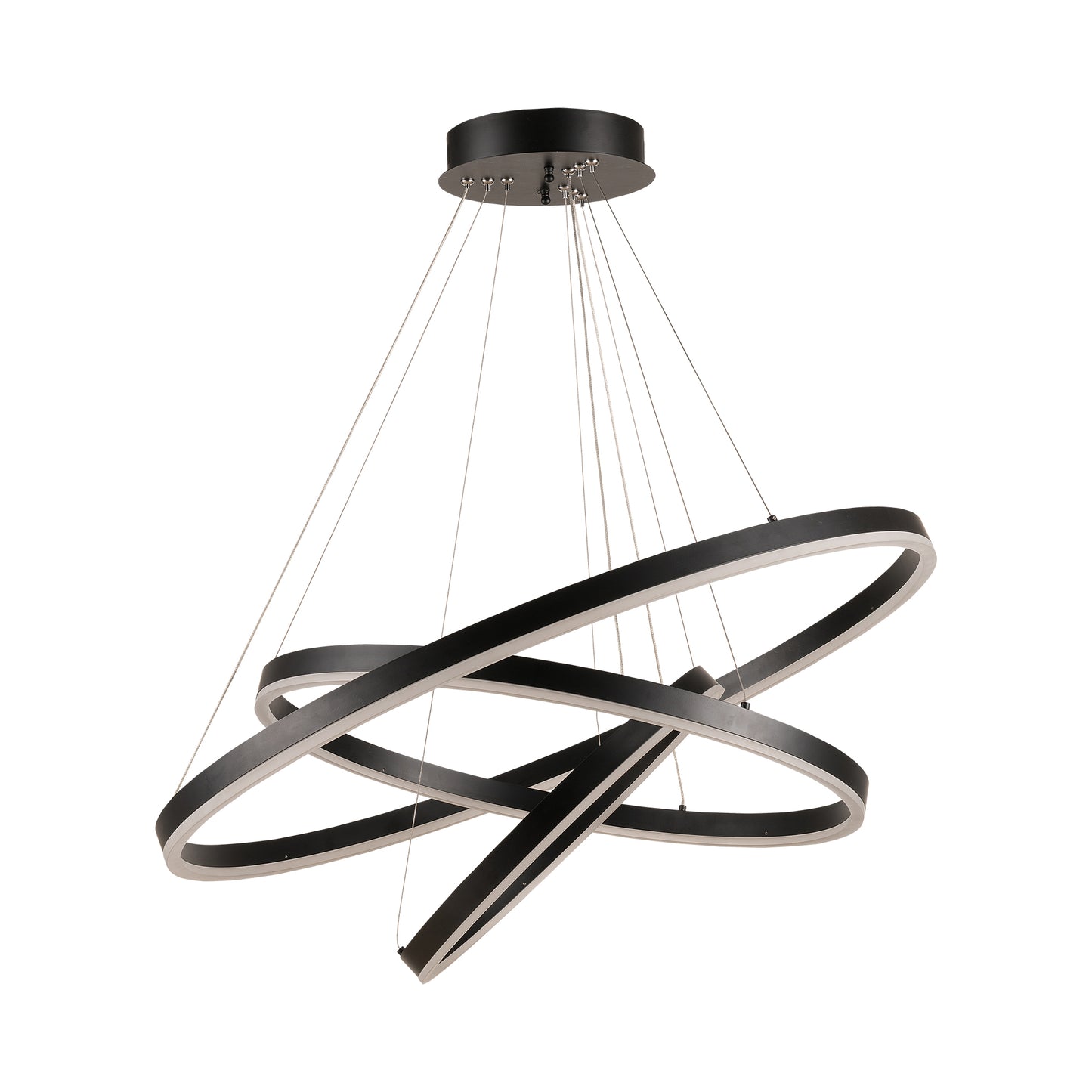 CAD Dimmable LED Modern 3 Ring Pendant Light