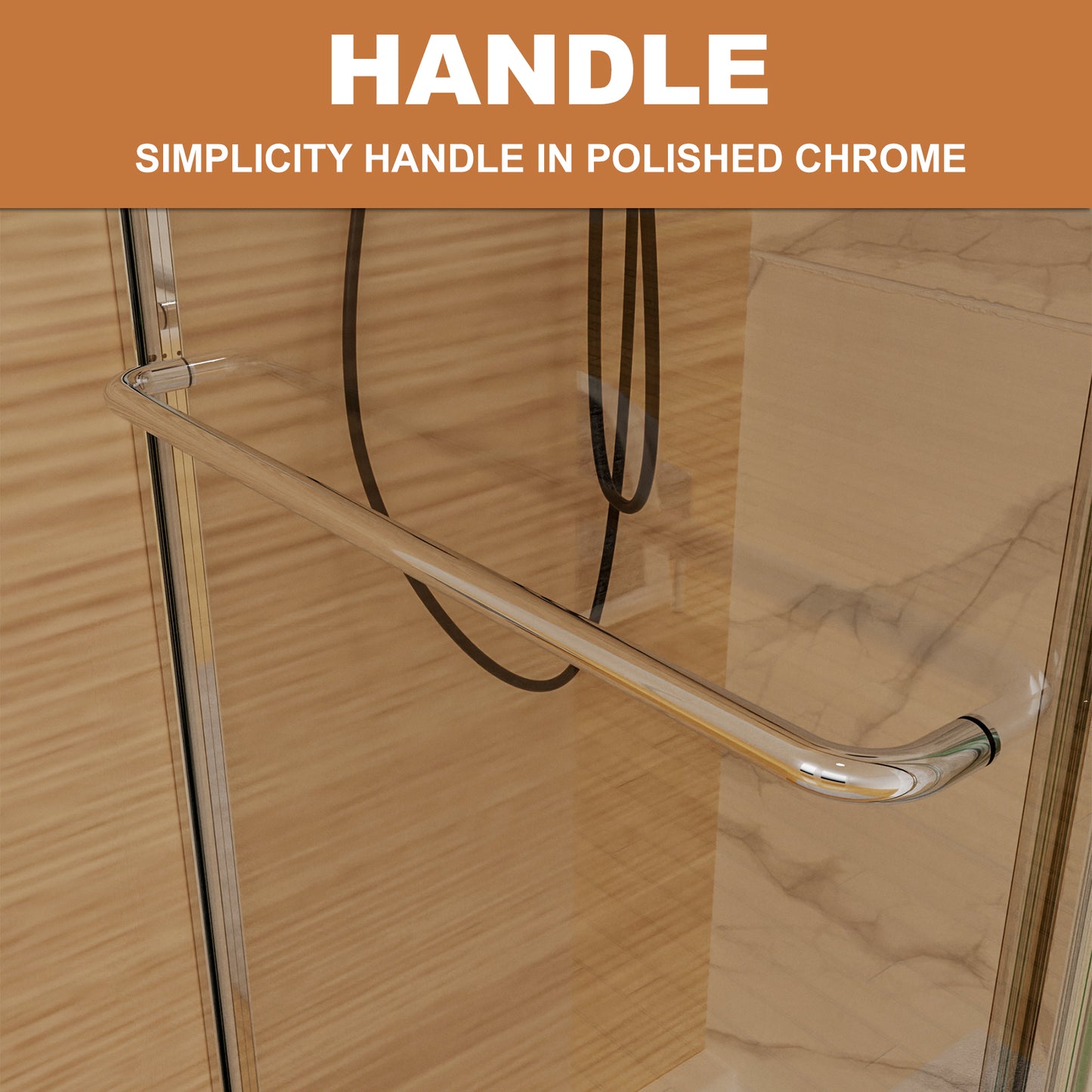 54 in. W x 72 in. H Sliding Frameless Shower Door Brushed Nickel Clear Glass