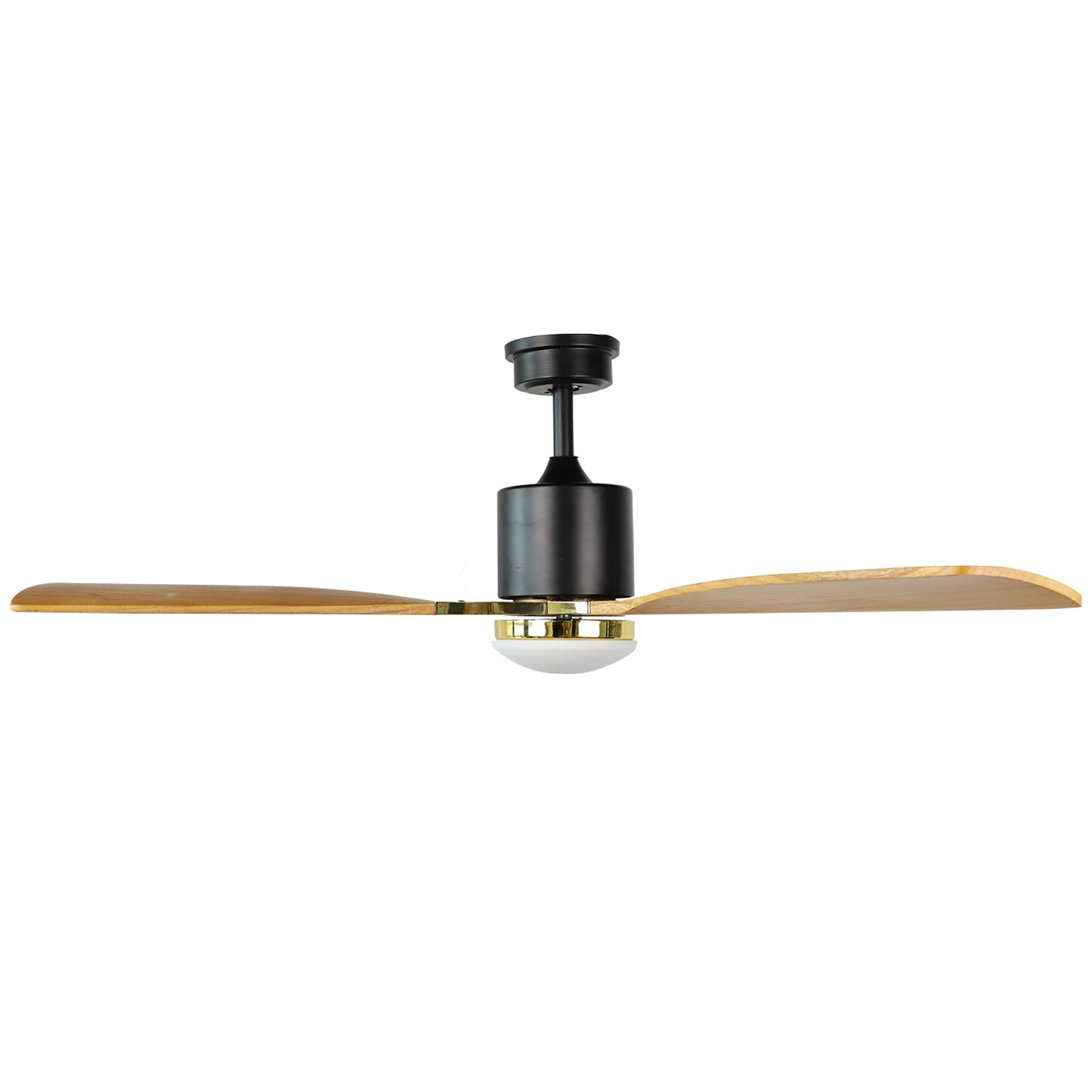 CAD 52 in. Intergrated LED Indoor Sand Nickel Ceiling Fan with Light