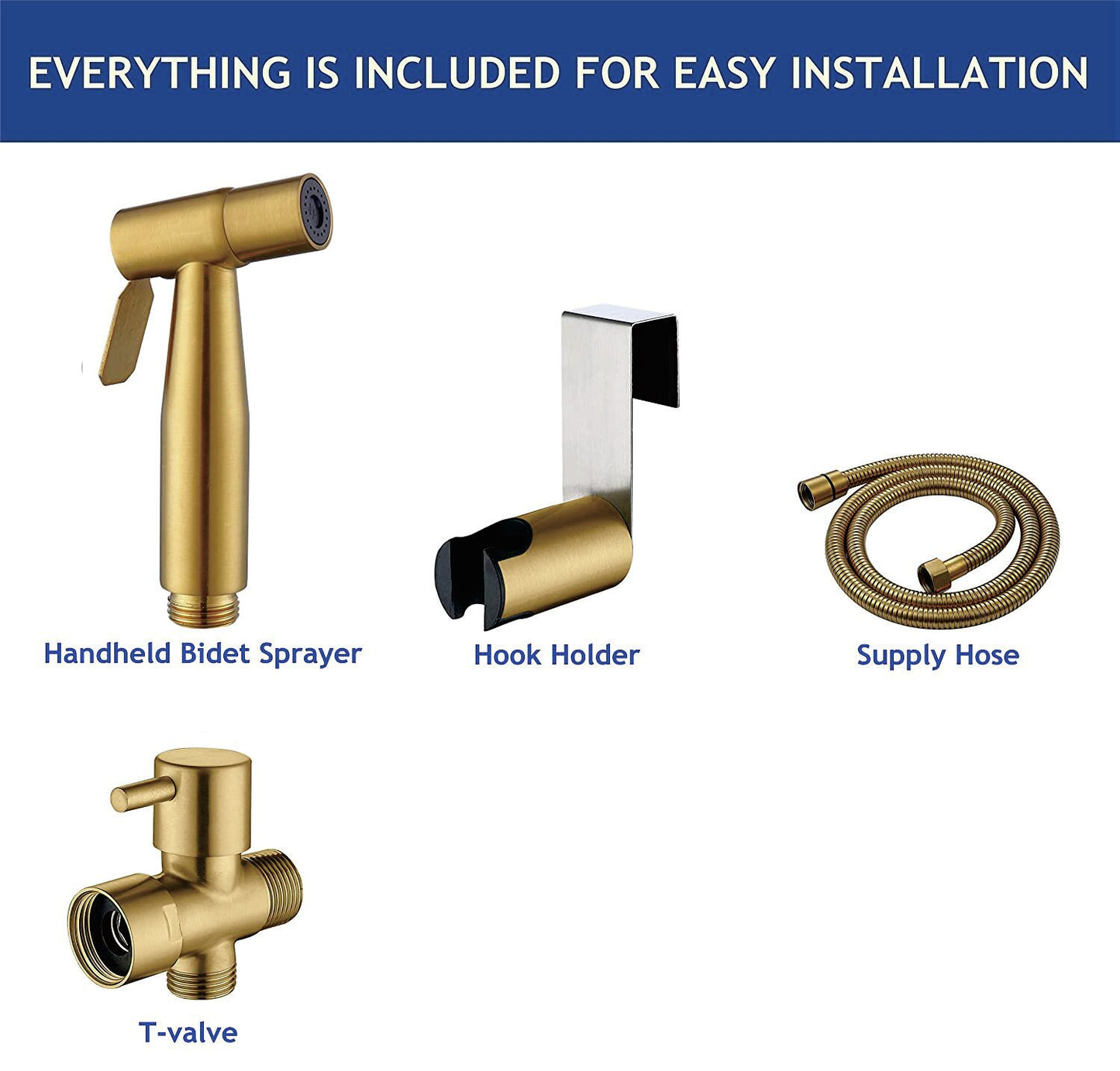 Handheld Non-Electric Bidet Attachment in Chrome Accessory