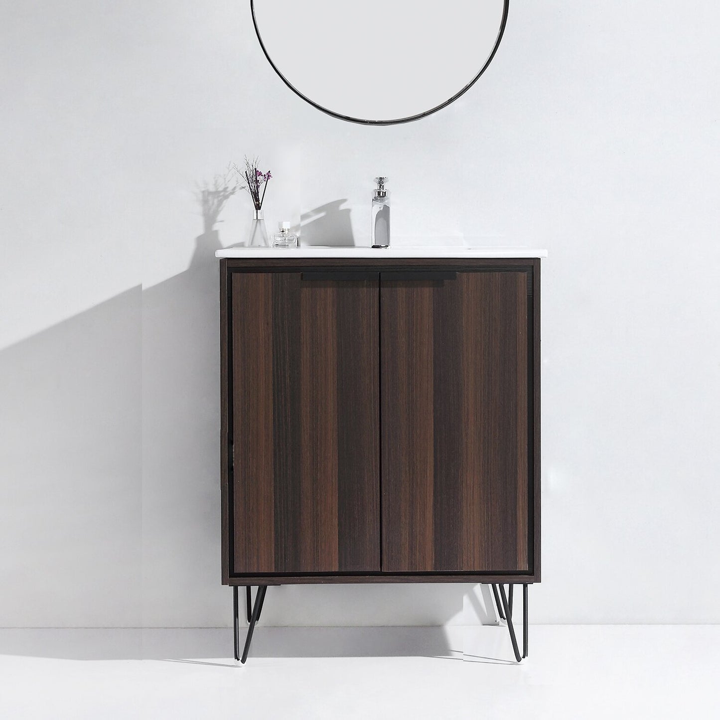 24 in. Bathroom Vanity Set with Ceramic Top