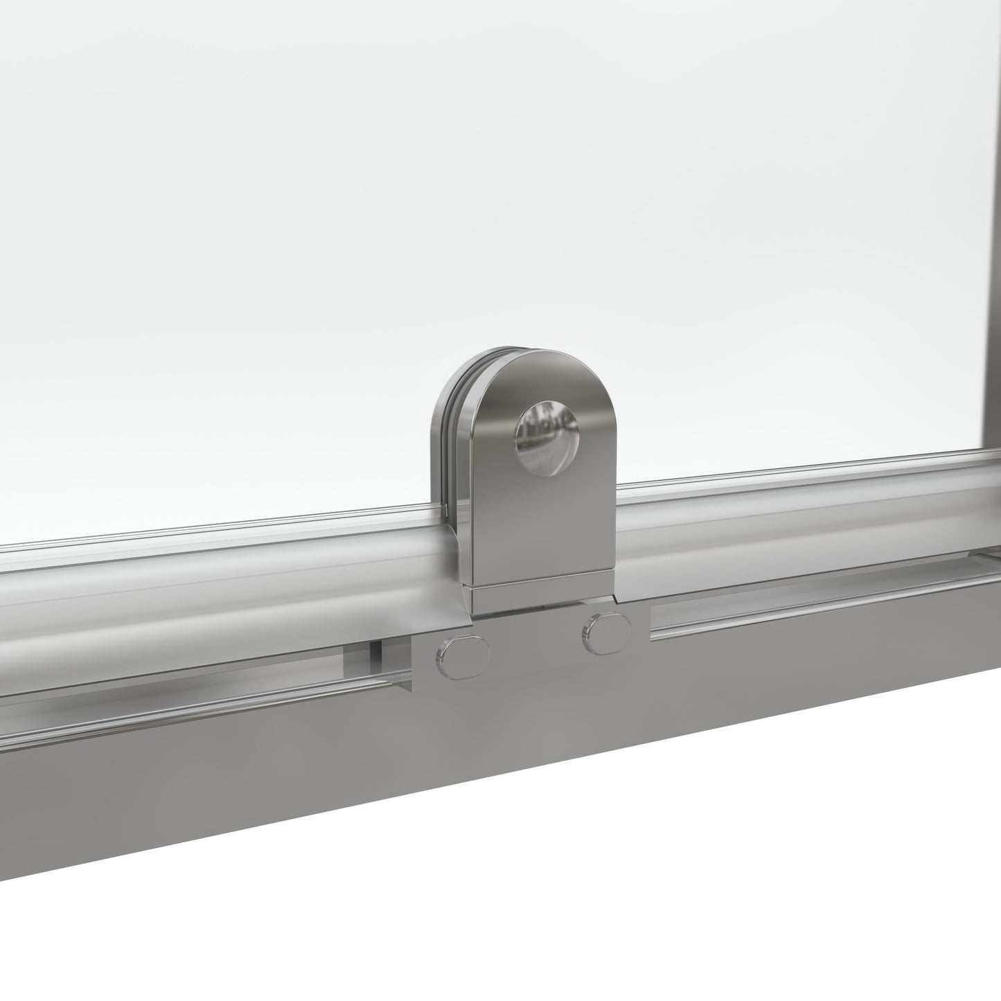 32-36 in. W x 72 in. H Pivot Swing Framed Shower Door in Chrome Clear Glass