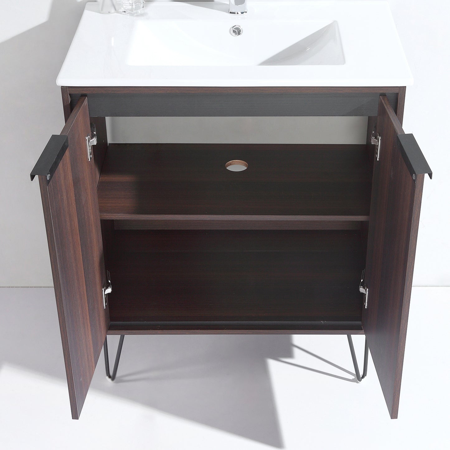 24 in. Bathroom Vanity Set with Ceramic Top