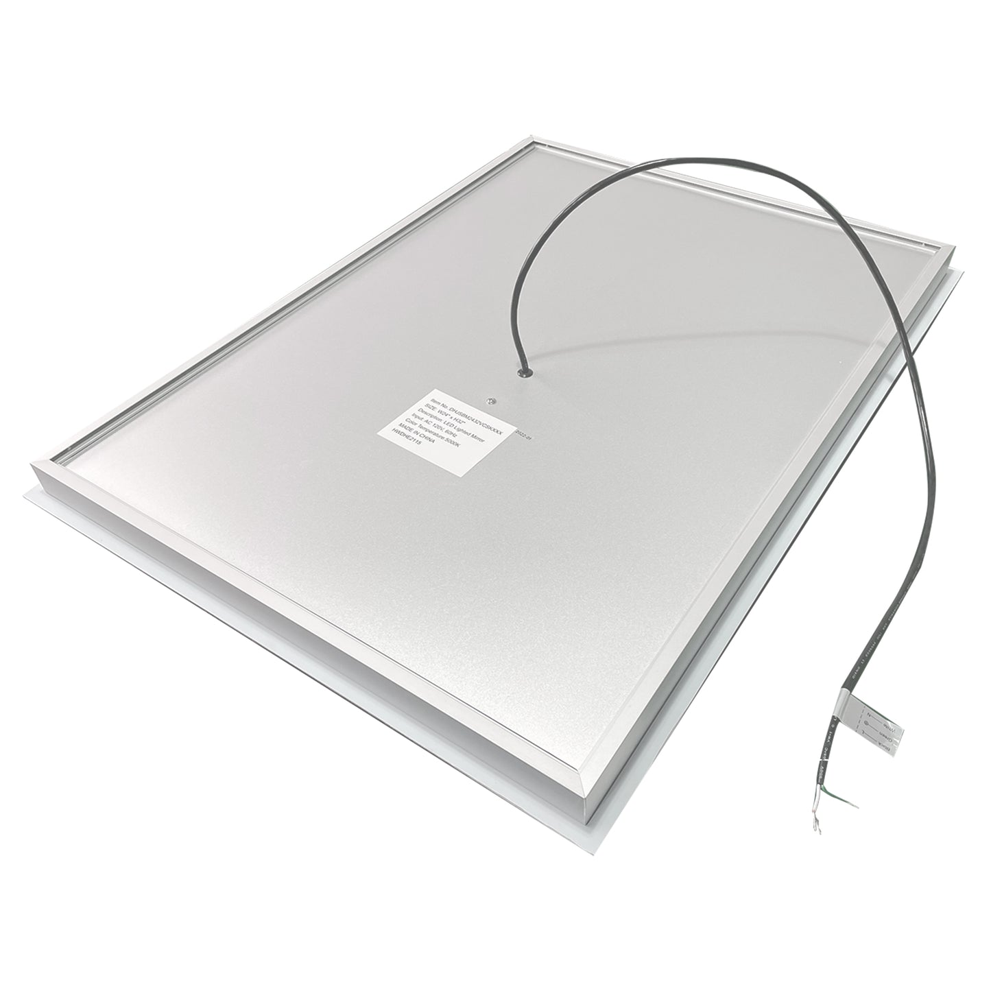 CAD 24 in. W x 32 in. H LED Rectangular Frameless Anti-Fog Wall Bathroom Mirror with Night Light