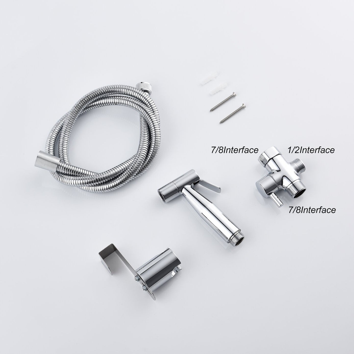 Handheld Non-Electric Bidet Attachment in Chrome Accessory