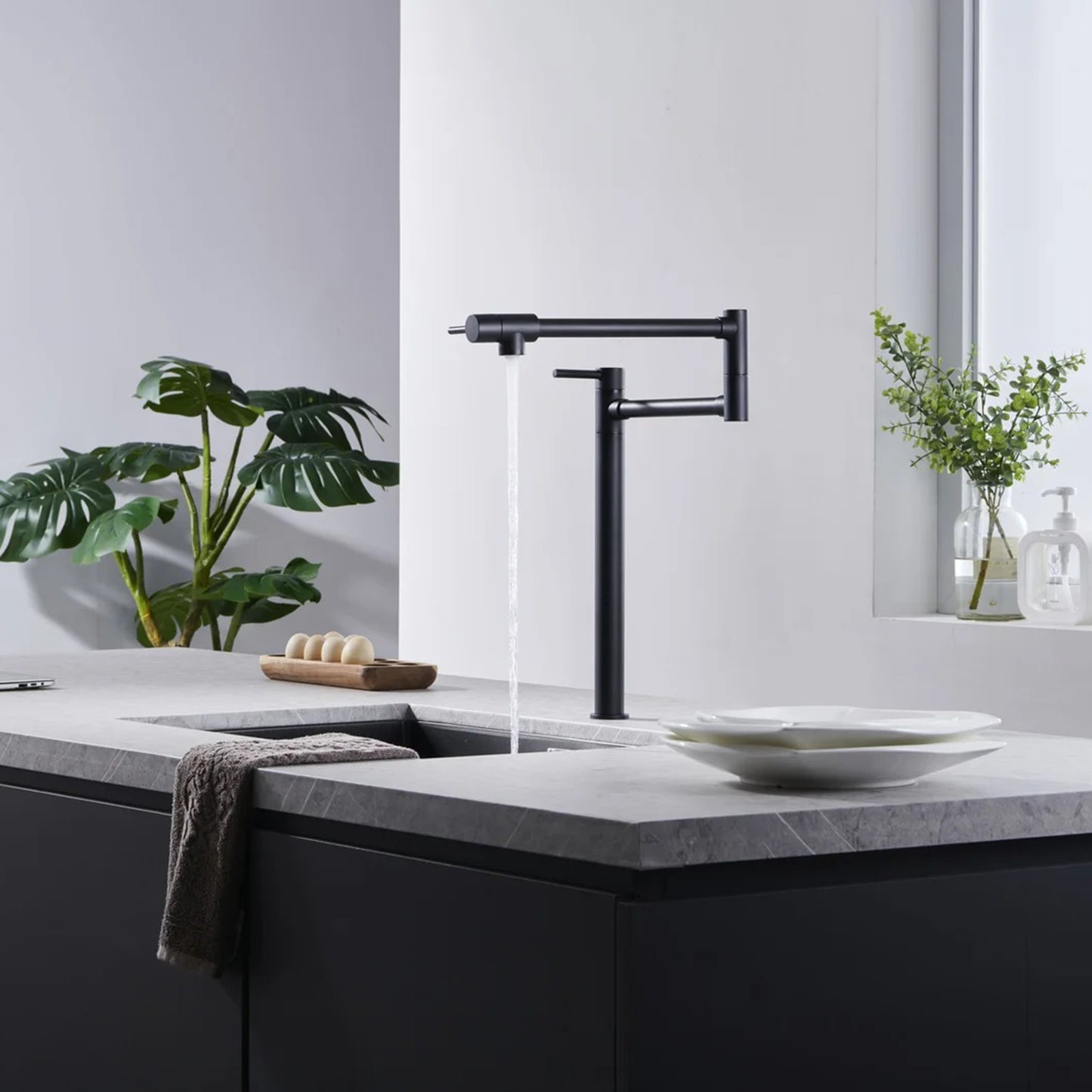 Touchless Pot Filler Kitchen Rotary Faucet
