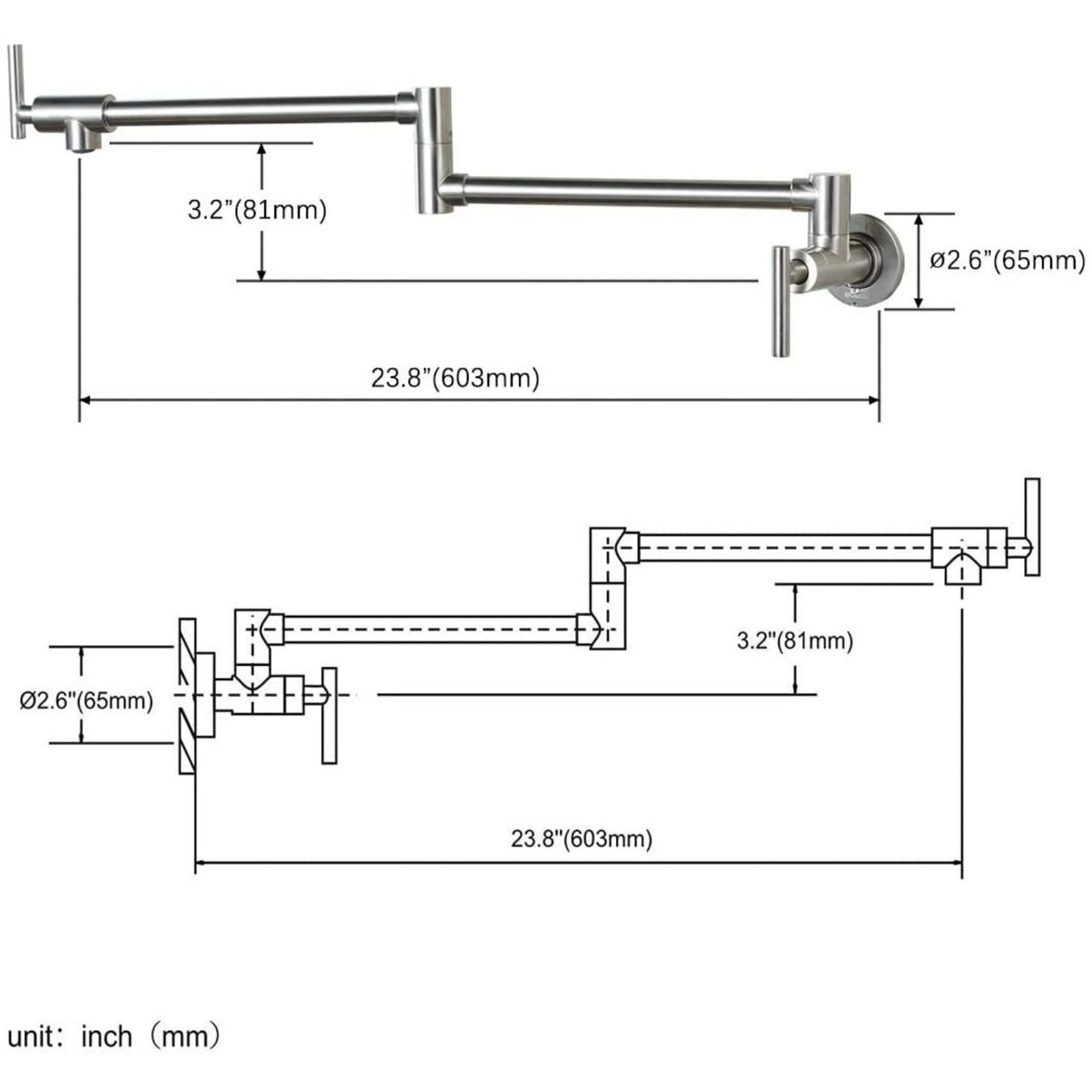 Pot Filler with Side Spray