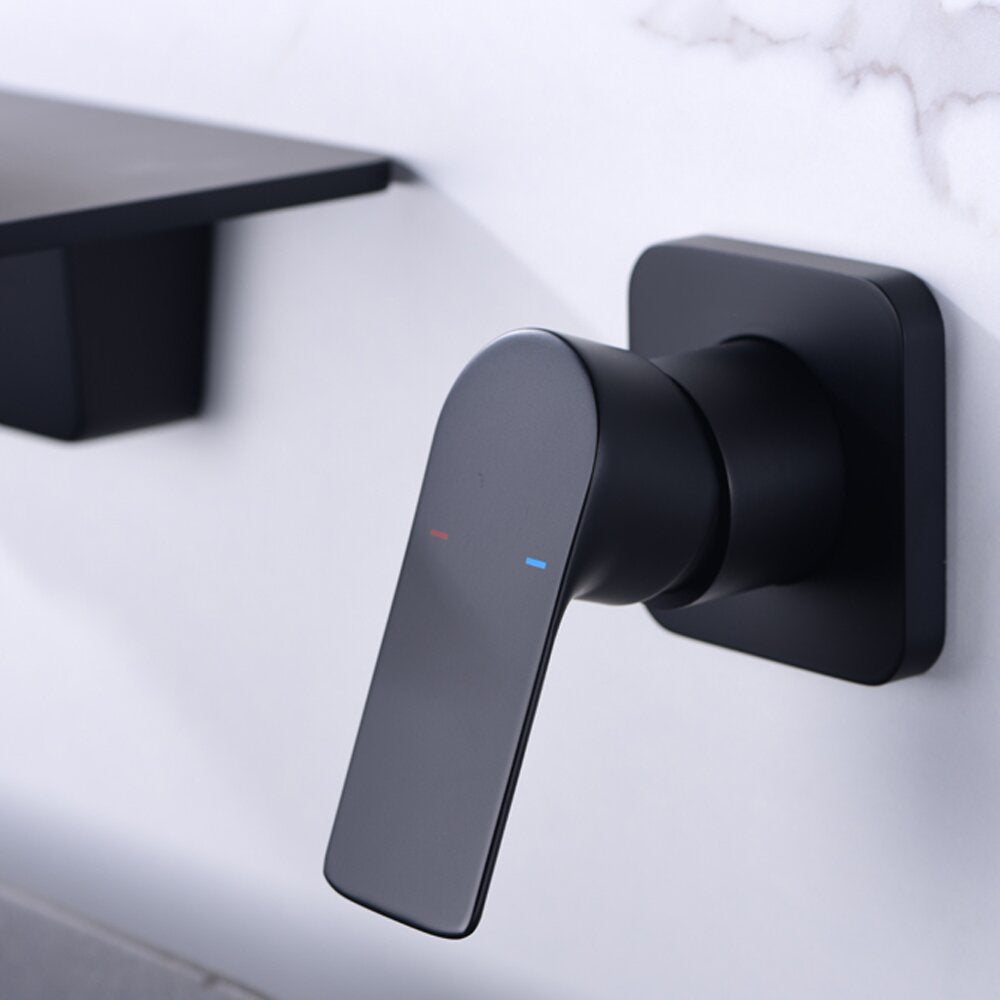 Solid Brass Wall Mounted Bathroom Faucet