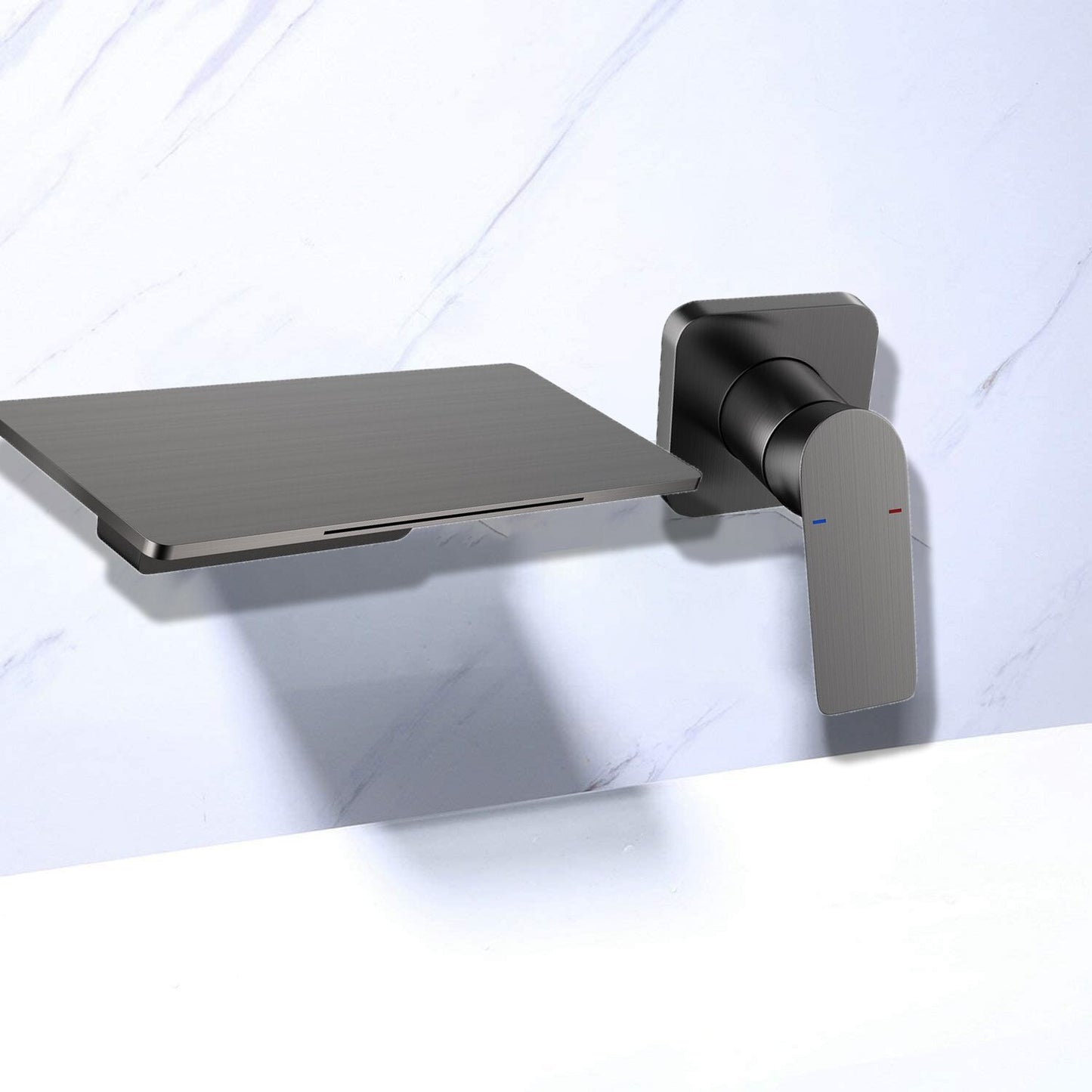 Solid Brass Wall Mounted Bathroom Faucet
