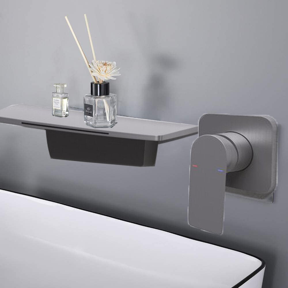 Solid Brass Wall Mounted Bathroom Faucet