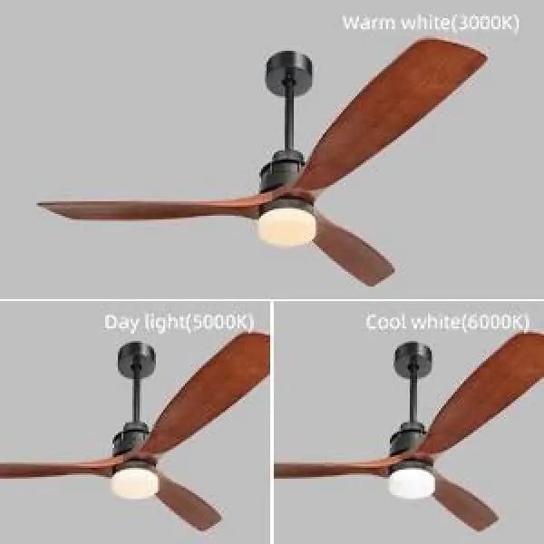 60 in. Intergrated LED Indoor Black Smart Ceiling Fan with Light and Remote Include Light Kit and Downrod
