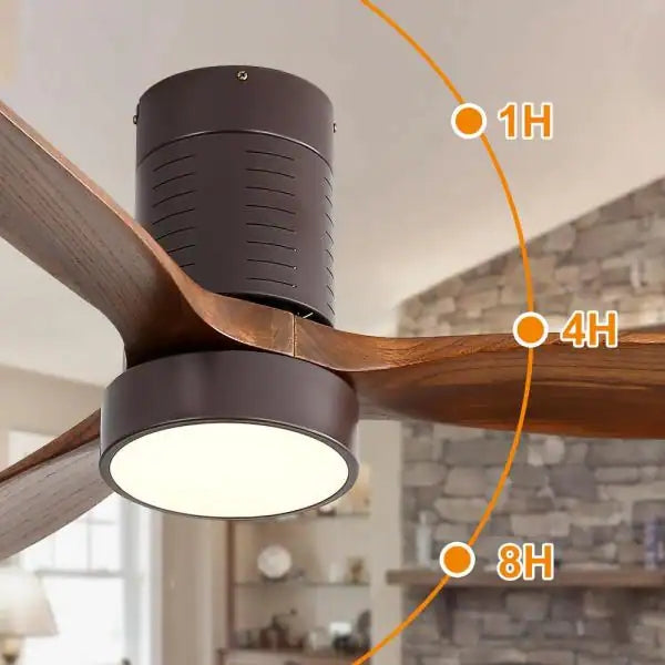 60 in. Intergrated LED Indoor Black Smart Ceiling Fan with Light and Remote Include Light Kit