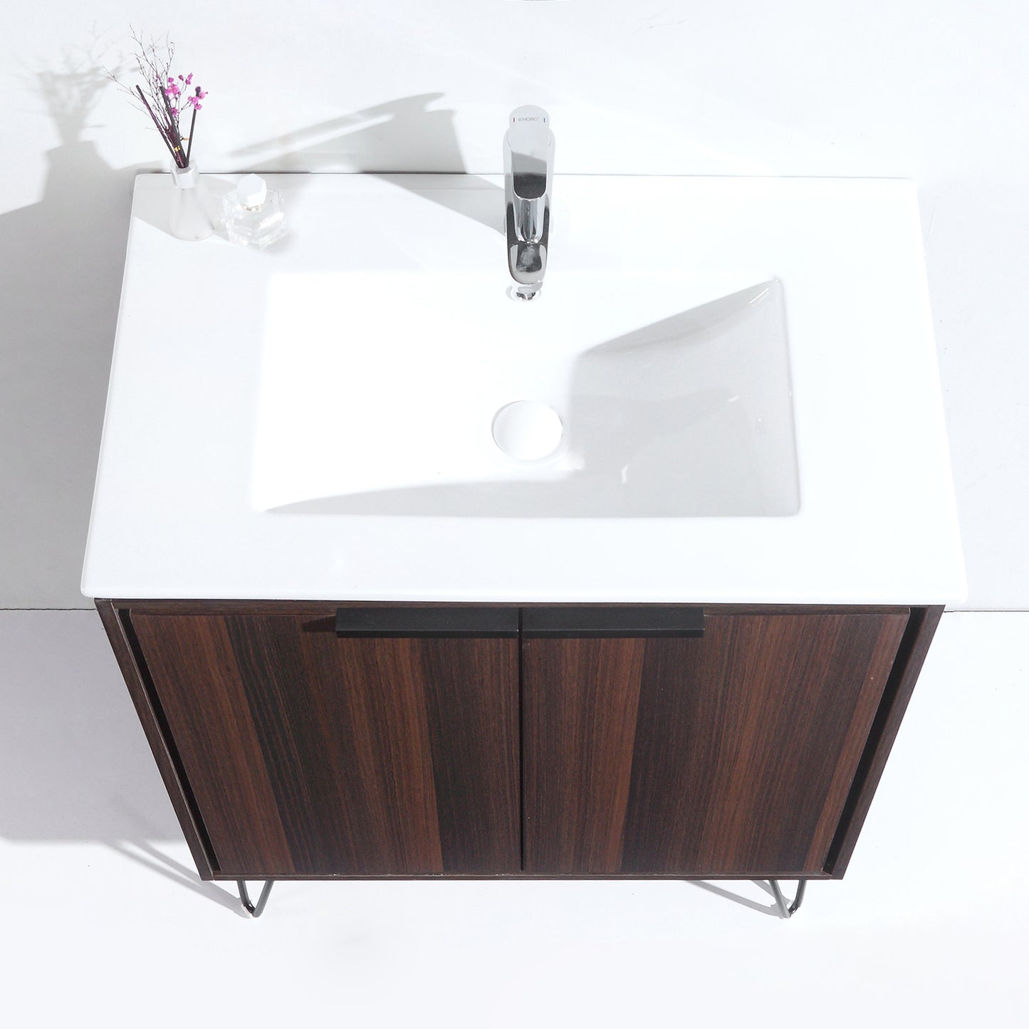 24 in. Bathroom Vanity Set with Ceramic Top