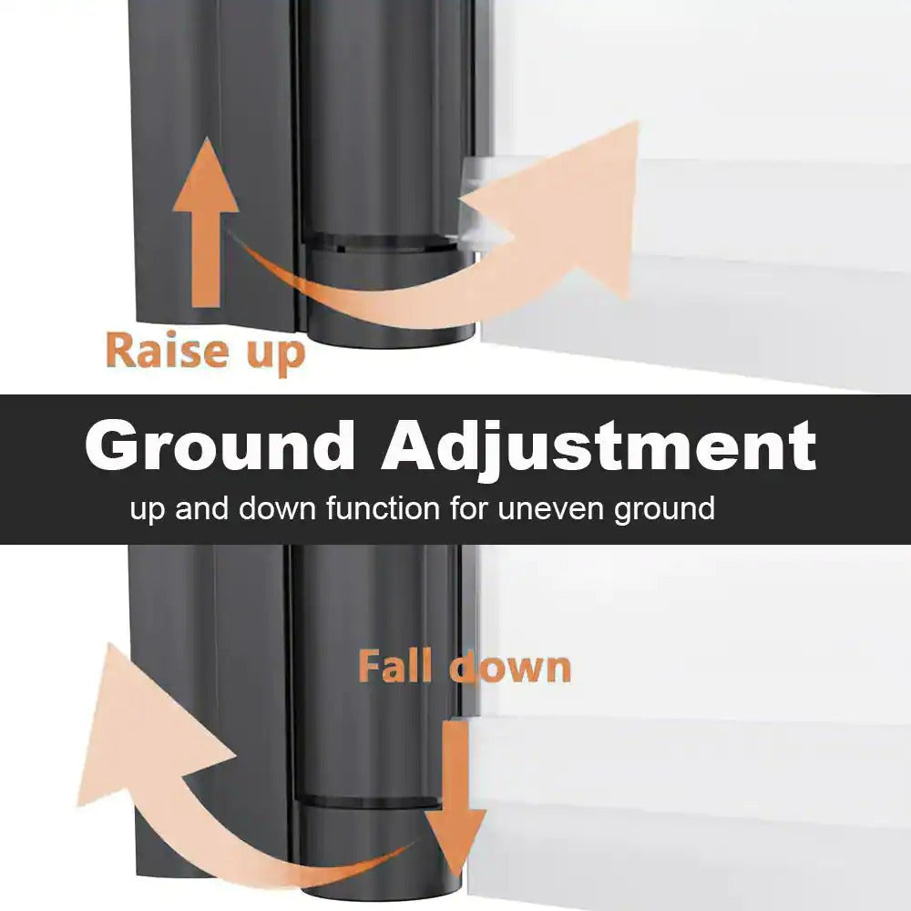 36-37 1/4'' in. W x 72 in. H Pivot Swing Minimalist Frameless Shower Door Matte Black Clear Glass