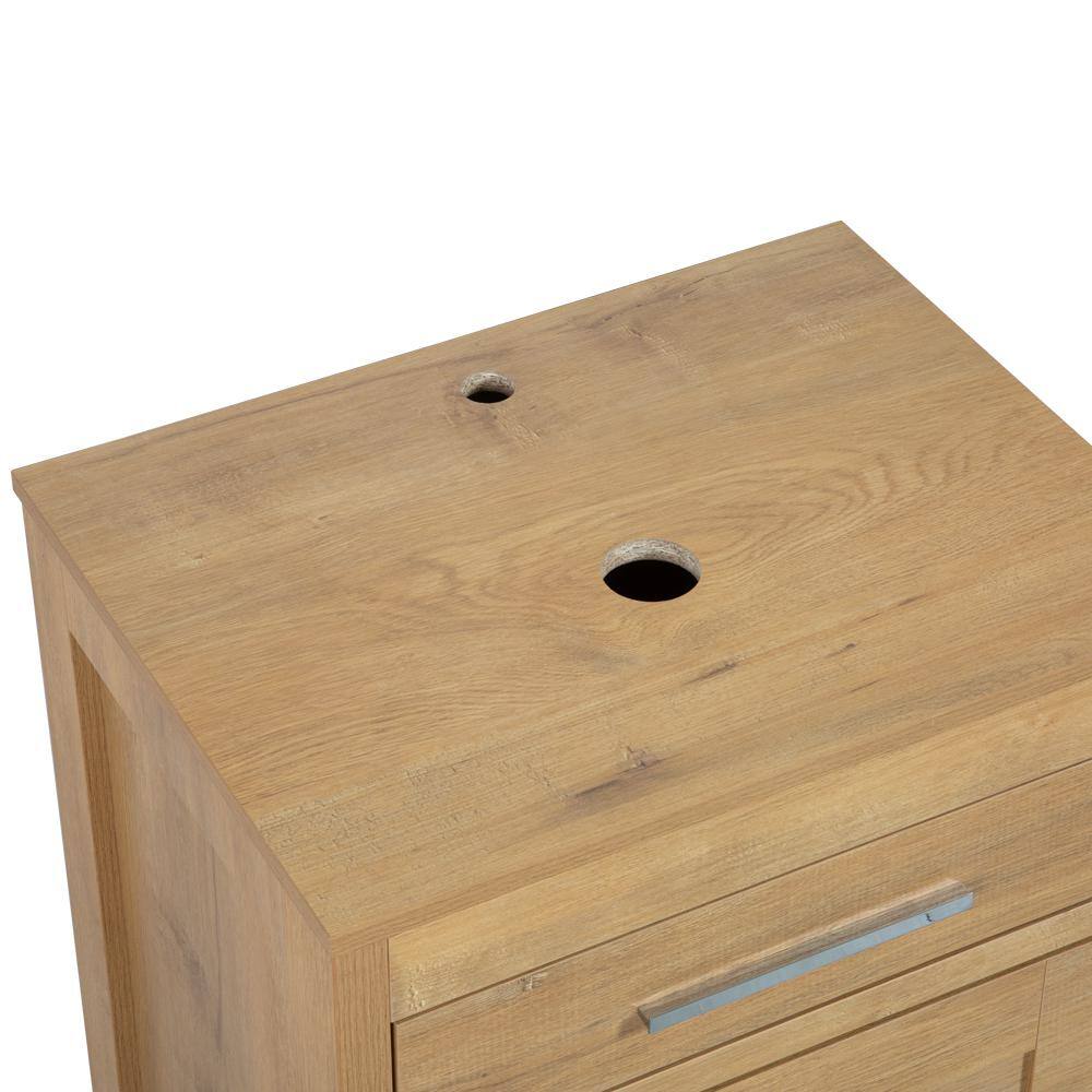 23.6 in. W x 18.1 in. D x 31.5 in. H Bath Vanity in Yellow with MDF Wood Top in Yellow
