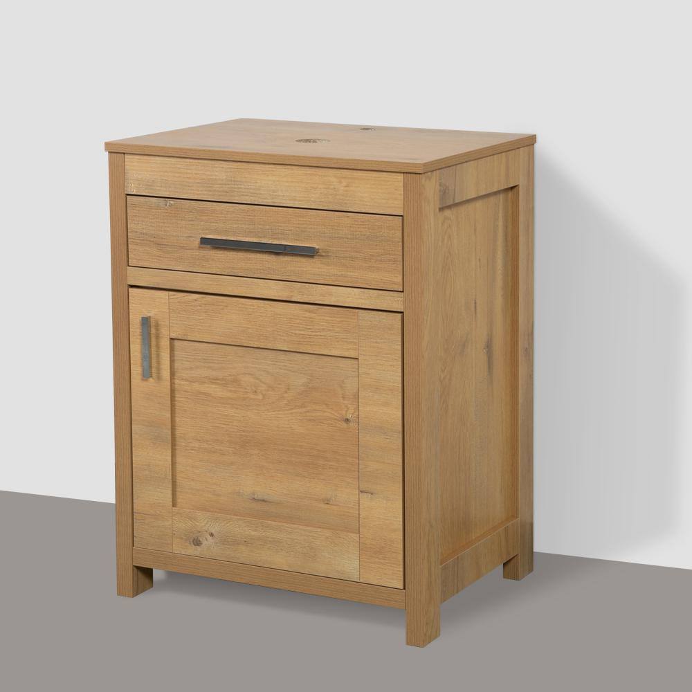 23.6 in. W x 18.1 in. D x 31.5 in. H Bath Vanity in Yellow with MDF Wood Top in Yellow