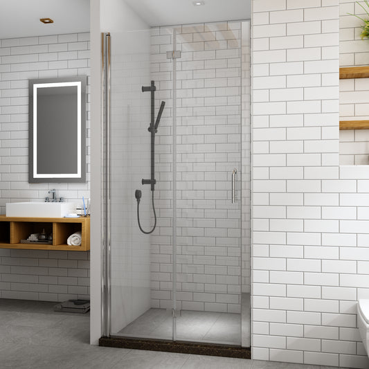 TOOLKISS Bi-Fold Frameless Shower Doors Customization(BFH)