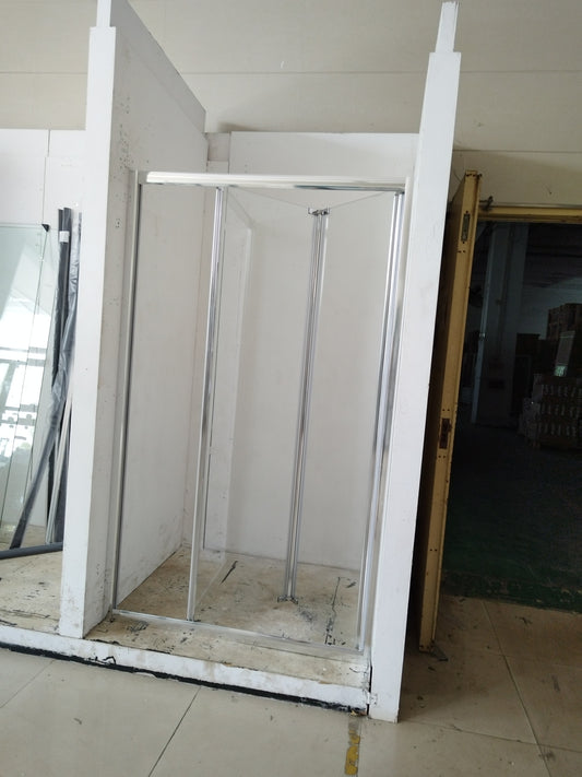 Customization 43 W x 72 H Bi-Fold Chrome Finished Shower Door 40-50 days