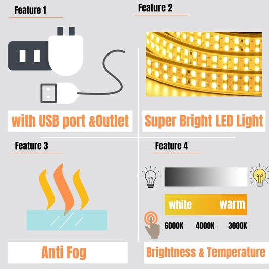 20 in. W x 26 in. H Medium Rectangular Silver Aluminum Recessed/Surface Mount Medicine Cabinet with Mirror