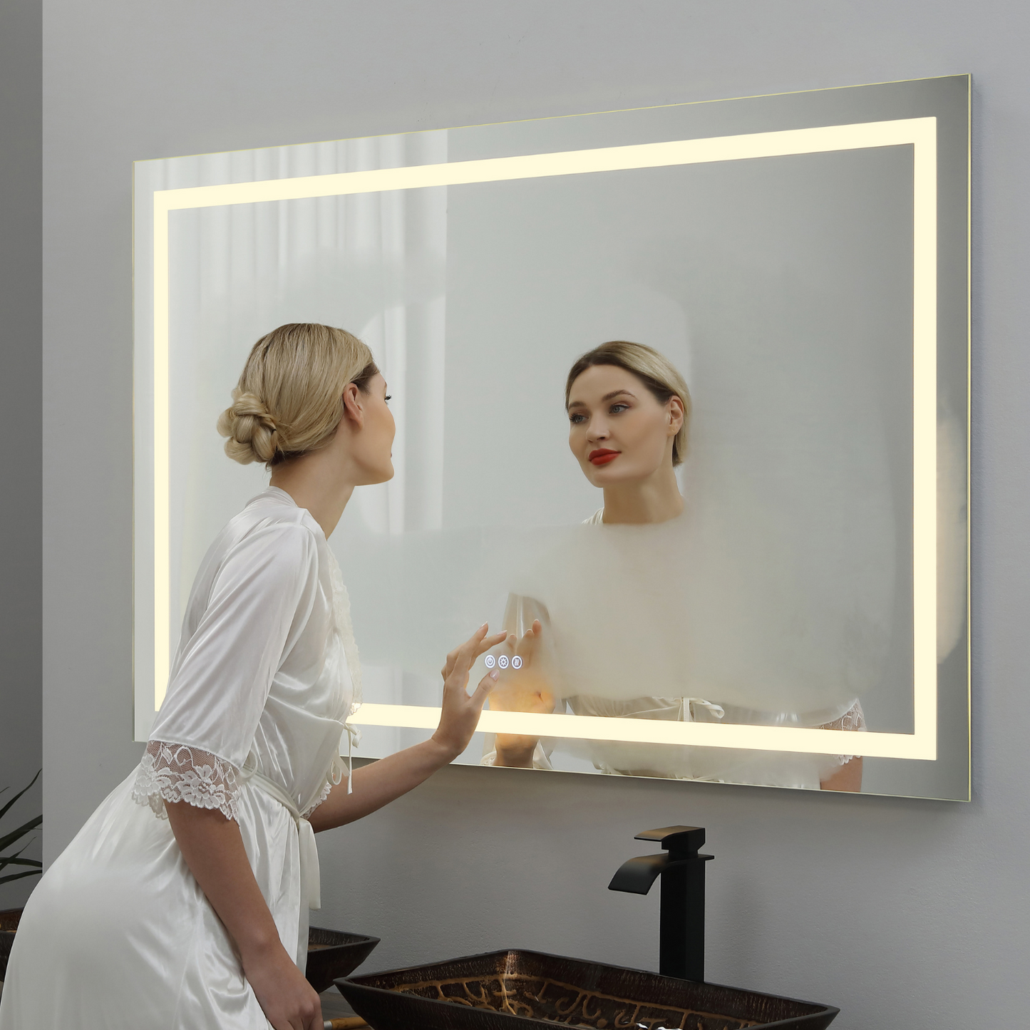 TOOLKISS UL Certification Customized LED Frameless Mirror