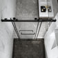 TOOLKISS Sliding Frameless Shower Door wtih Double Towel Bars Customization(TK19069)