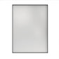 Rectangular Framed Bathroom Mirror Right Angle in Matte Black