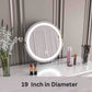 19'' Round Makeup Vanity Mirror with Lights for Bathroom Table