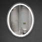 20x28 Inch Oval LED Bathroom Mirror Backlit and Front Lighted Dimmable