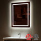 28 in. W x 36 in. H LED Large Rectangular Frameless Anti-Fog Wall Bathroom Mirror Front Light