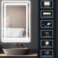 24 in. W x 36 in. H LED Rectangular Frameless Anti-Fog Bathroom Mirror Front & Backlit