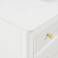48" White Fluted Bathroom Vanity with Carrara White Engineered Stone Top, Undermount Sink, Solid Wood Frame, Soft-Close Doors, 7 Drawers & Fully Assembled