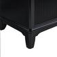60" Black Fluted Double Sink Bathroom Vanity with White Engineered Stone Top, Dovetail Drawers, Soft-Close Doors & Fully Assembled
