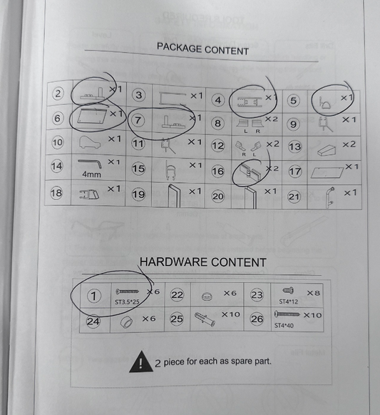 BFH36MB Parts