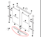 TK19118-6058ORB Shower Door Bottom Rail