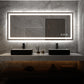 90 in. W x 48 in. H Customized LED Rectangular Frameless Anti-Fog Bathroom Mirror Front & Backlit Light(8-12 weeks)