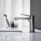 Bathroom Faucet 1 Hole Single Handle Brass Chrome Brushed Nickel Lavatory Mixer Tap