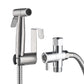 Brushed Nickel Handheld Bidet Sprayer Attachment for Toilet Clearance Portable Bidet for Travel Warm Water Stainless Steel Wall Mount Easy to Install