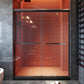 56-60 in. W x 72 in. H Sliding Semi-Frameless Shower Door Matte Black/Chrome/Brushed Nickel Clear Glass