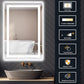 20 in. W x 28 in. H LED Rectangular Frameless Anti-Fog Bathroom Mirror Front & Backlit