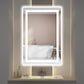 20 in. W x 28 in. H LED Rectangular Frameless Anti-Fog Bathroom Mirror Front & Backlit