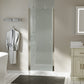 30-31.5 in. W x 72 in. H Pivot Swing Frameless Shower Door Brushed Nichel with Clear Glass