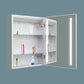 CAD 20 in. W x 26 in. H Medium Rectangular Silver Aluminum Recessed/Surface Mount Medicine Cabinet with Mirror