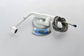 in White Pull-Out Sprayer Kitchen Faucet In Stainless with Deck Plate