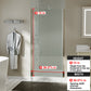 36-37.5 in. W x 72 in. H Pivot Swing Frameless Shower Door Brushed Nichel with Clear Glass