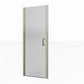 30-31.5 in. W x 72 in. H Pivot Swing Frameless Shower Door Brushed Nichel with Clear Glass