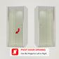 34-35.5 in. W x 72 in. H Bi-Fold Minimalist Frameless Shower Door Brushed Nichel Clear Glass